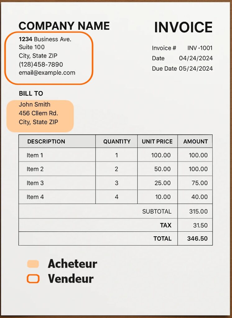 Adresse de facturation, c'est quoi ?