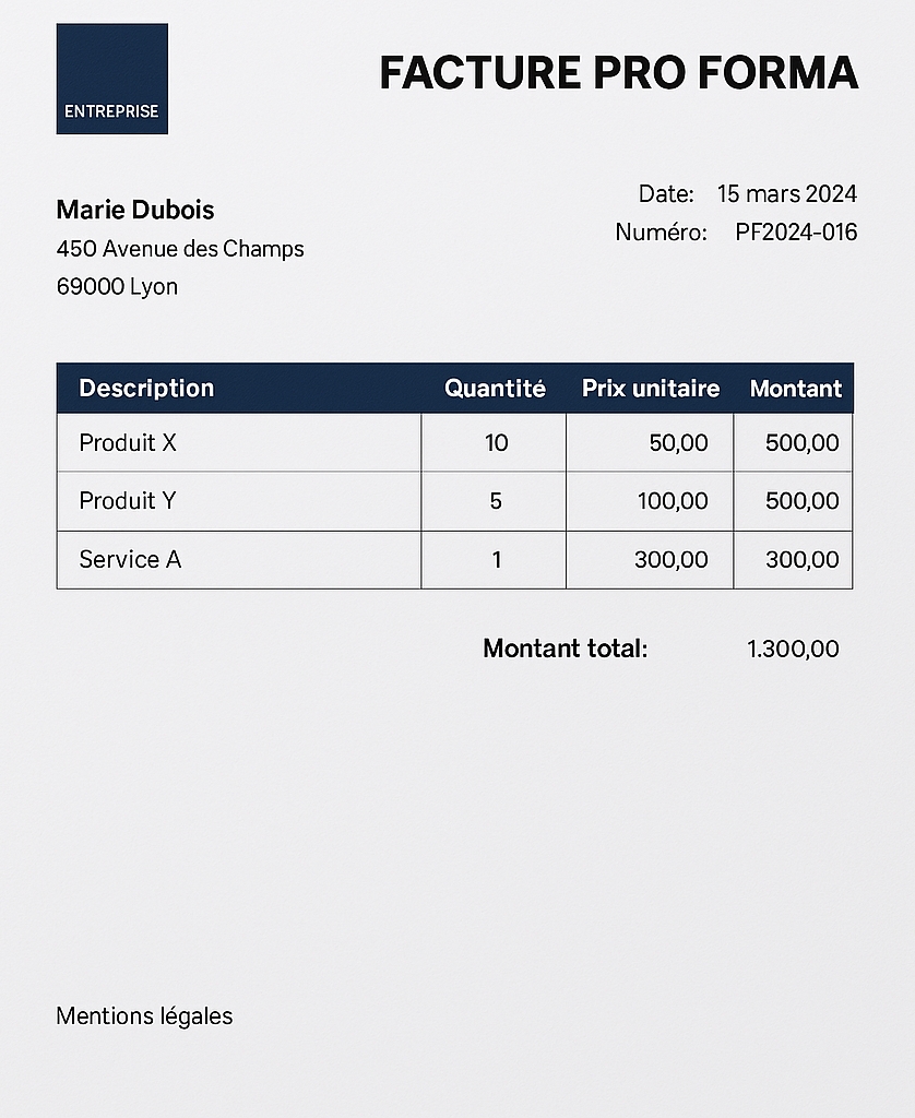 Facture proforma exemple : comment bien la rédiger ?