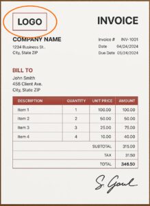 Comment intégrer votre logo dans vos factures ?